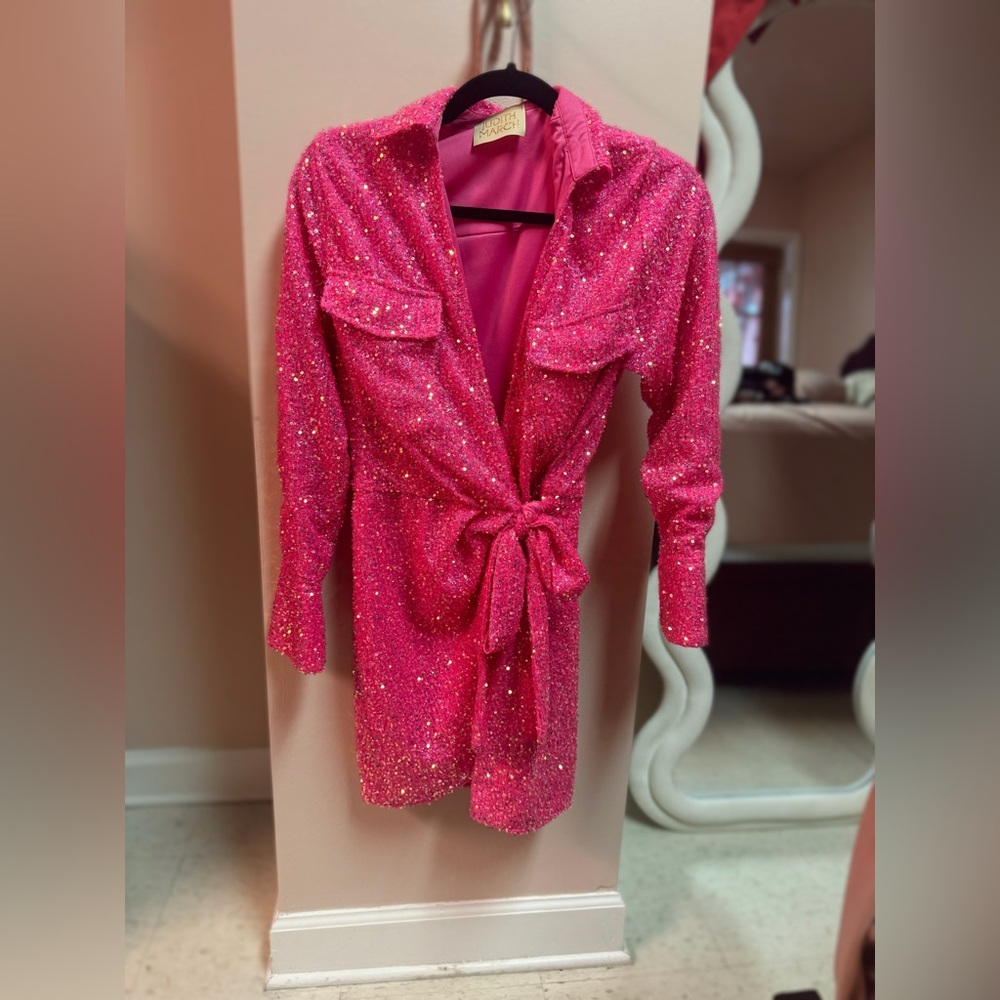 Judith March size small sequin wrap dress